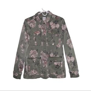 ✨Kensie Floral Denim Jacket Size XL